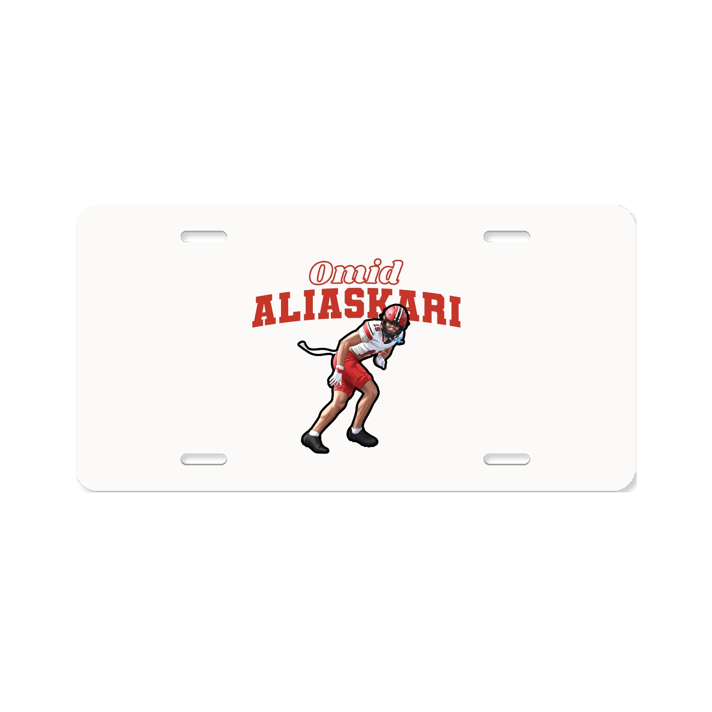 License Plate — Name Arch in Classic