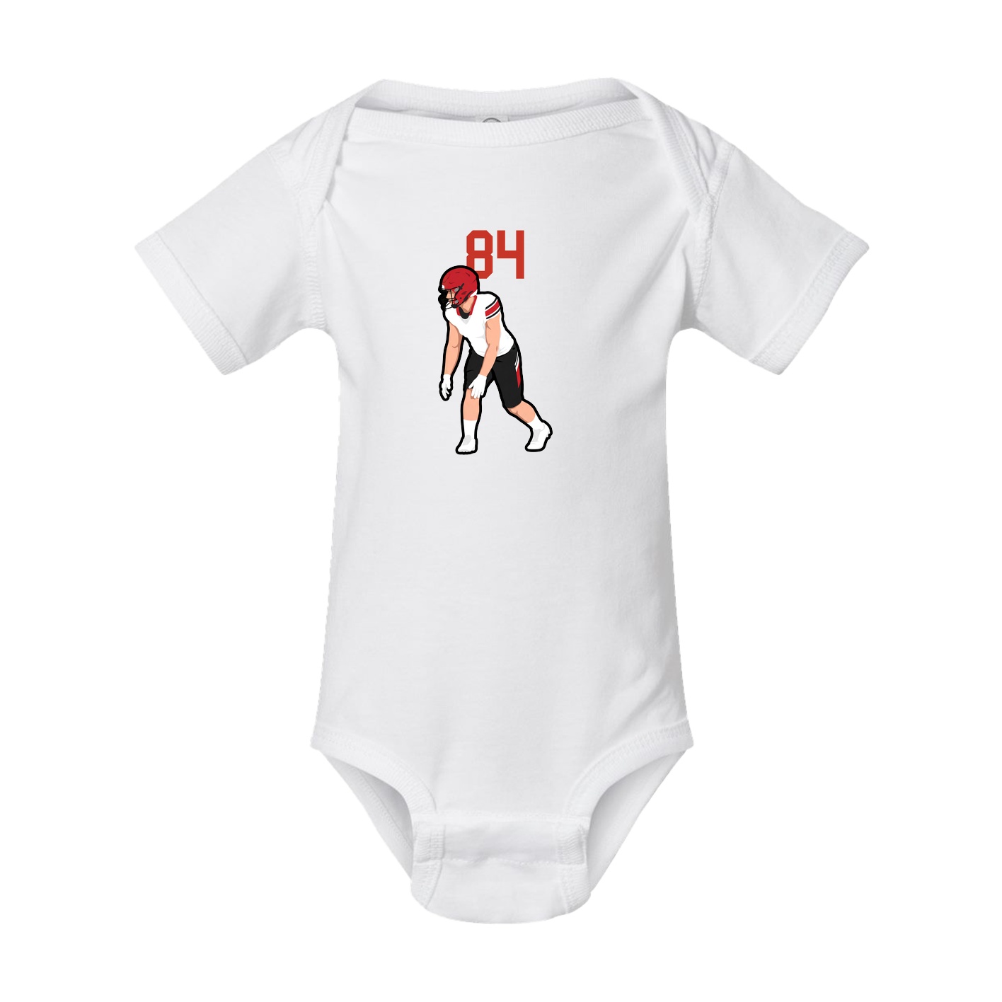 Baby Onesie — Number Top in White