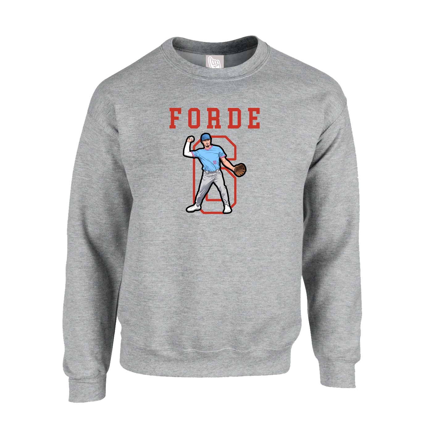 Fleece Crew — Shirsey in Grey