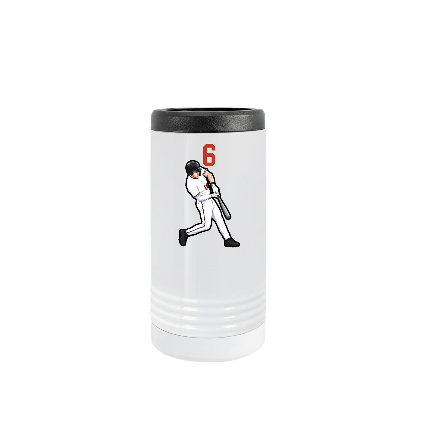 Slim Beverage Holder — Number Top in White