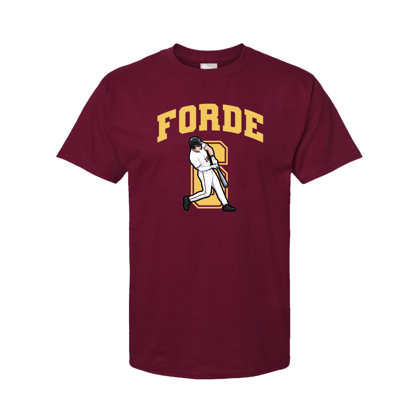 Youth Tee — Number in Cardinal