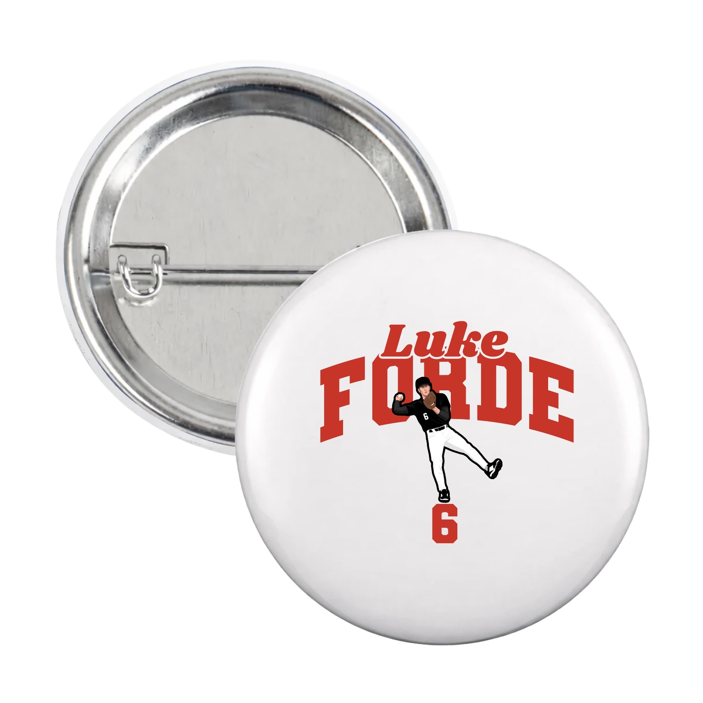 Game Day Button — Signature Arch in White