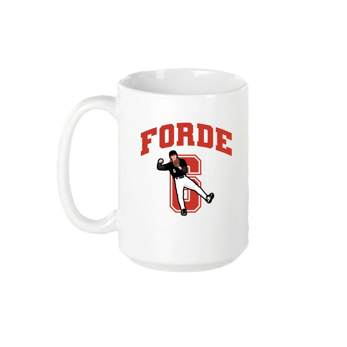 15oz Coffee Mug — Number in White