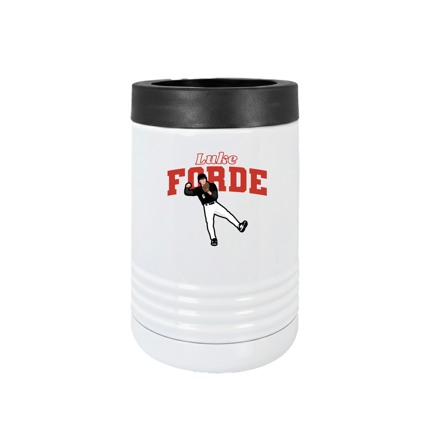 Beverage Holder — Name Arch in White