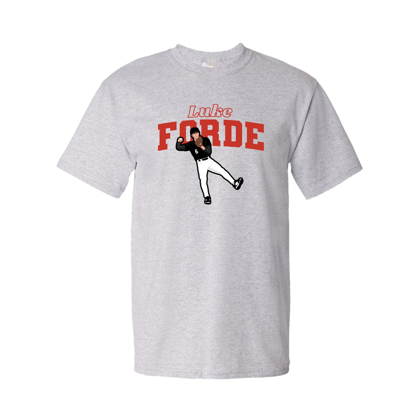 Youth Tee — Name Arch in Grey