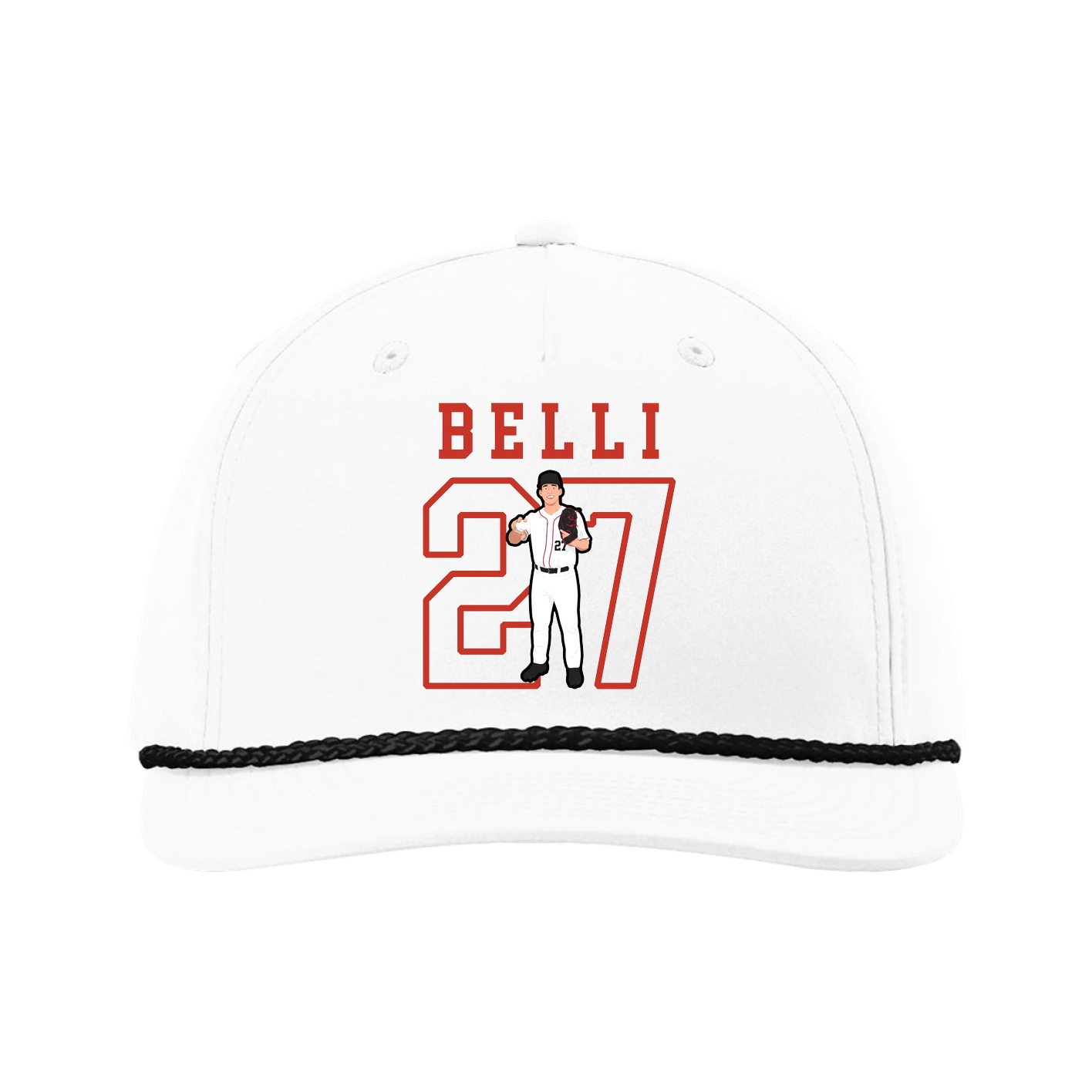 Five-Panel Classic Rope Cap — Shirsey in White