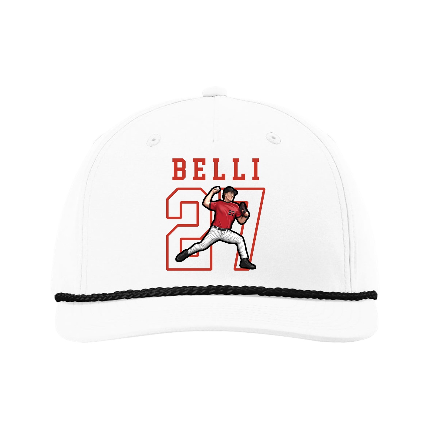 Five-Panel Classic Rope Cap — Shirsey in White