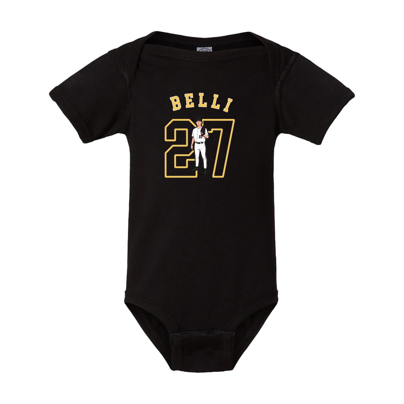 Baby Onesie — Shirsey Arch in Black