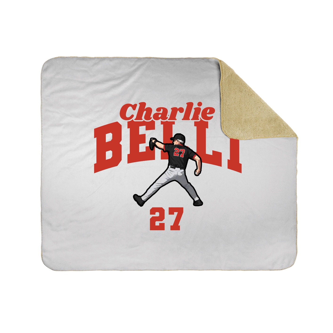 Throw Blanket — Signature Arch in White