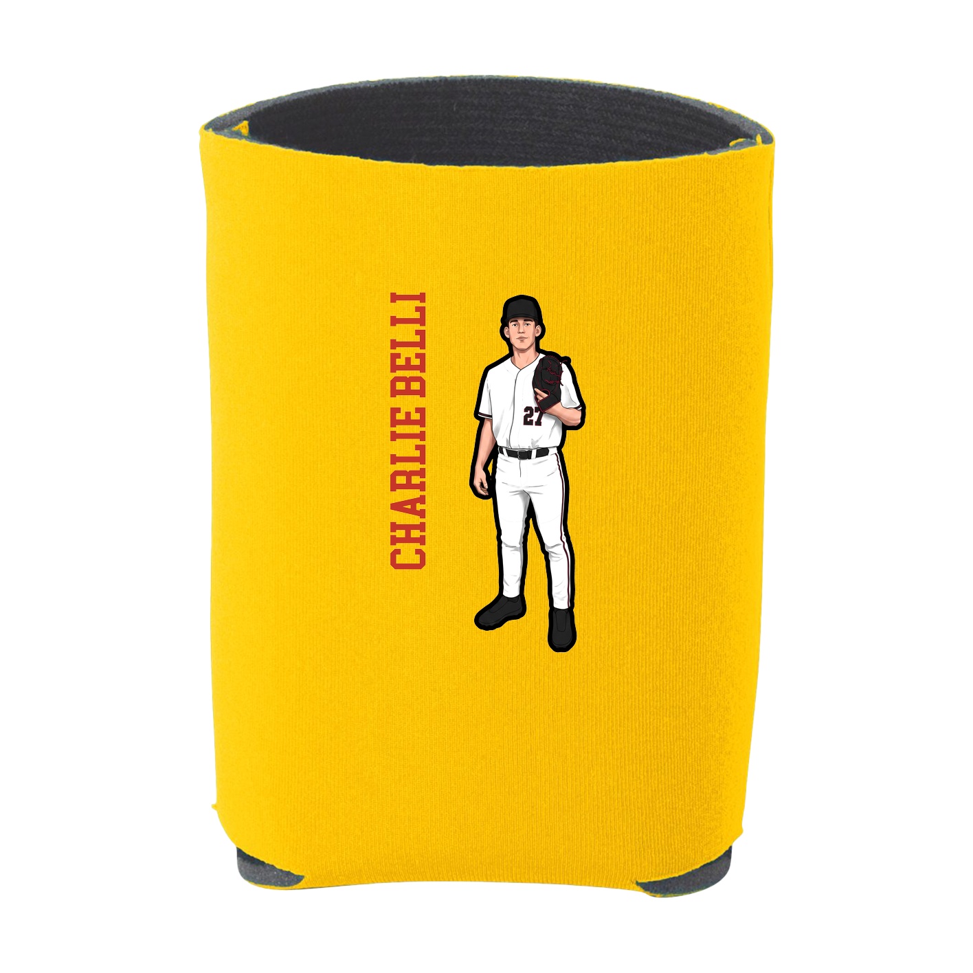 Can Holder — Name Vertical in Yellow