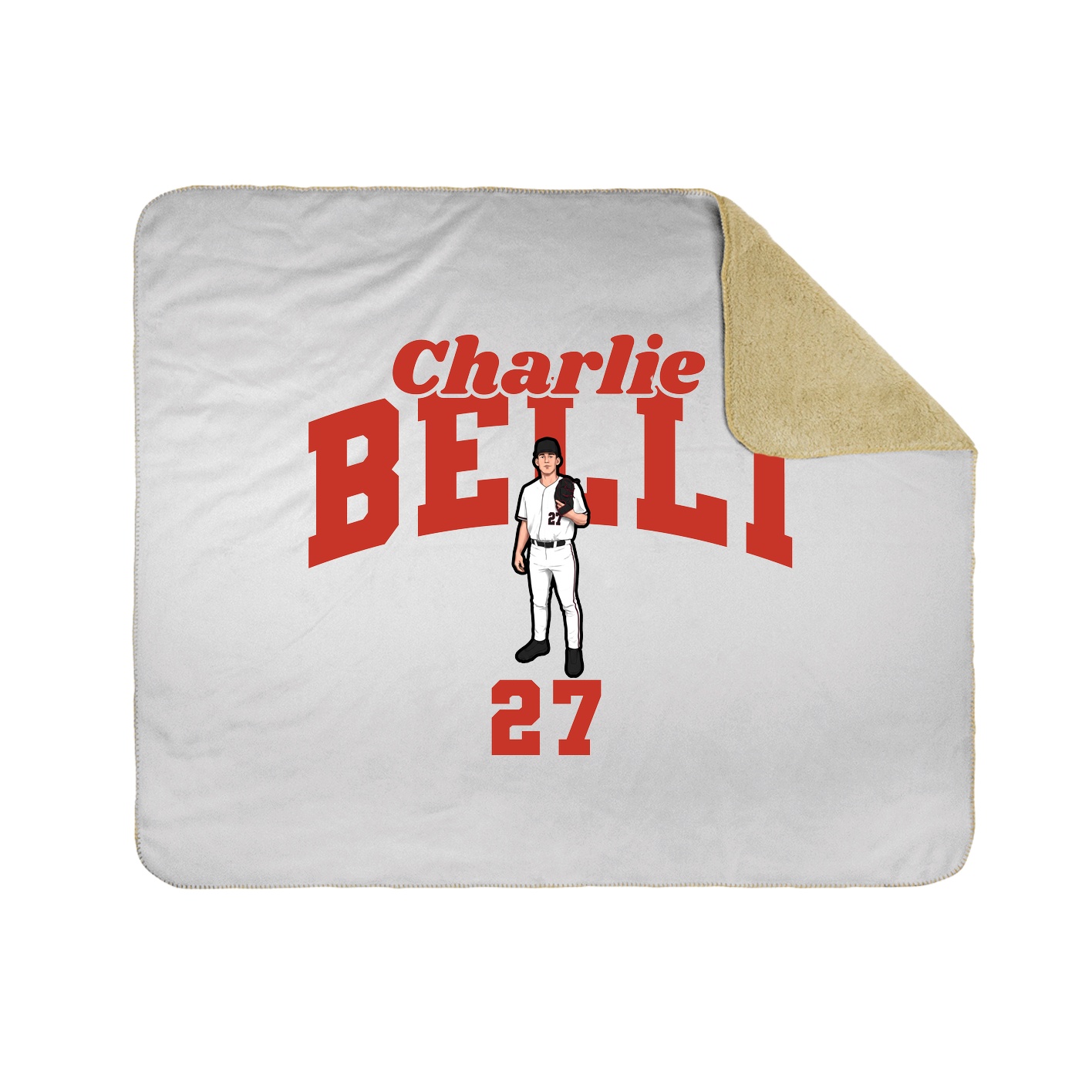 Throw Blanket — Signature Arch in White