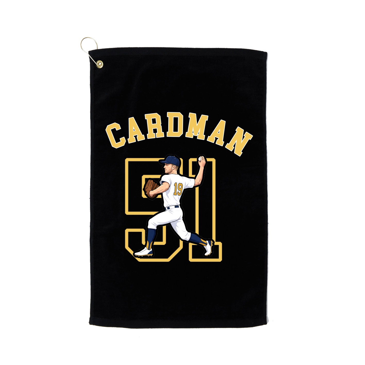 Golf Towel — Shirsey Arch in Black