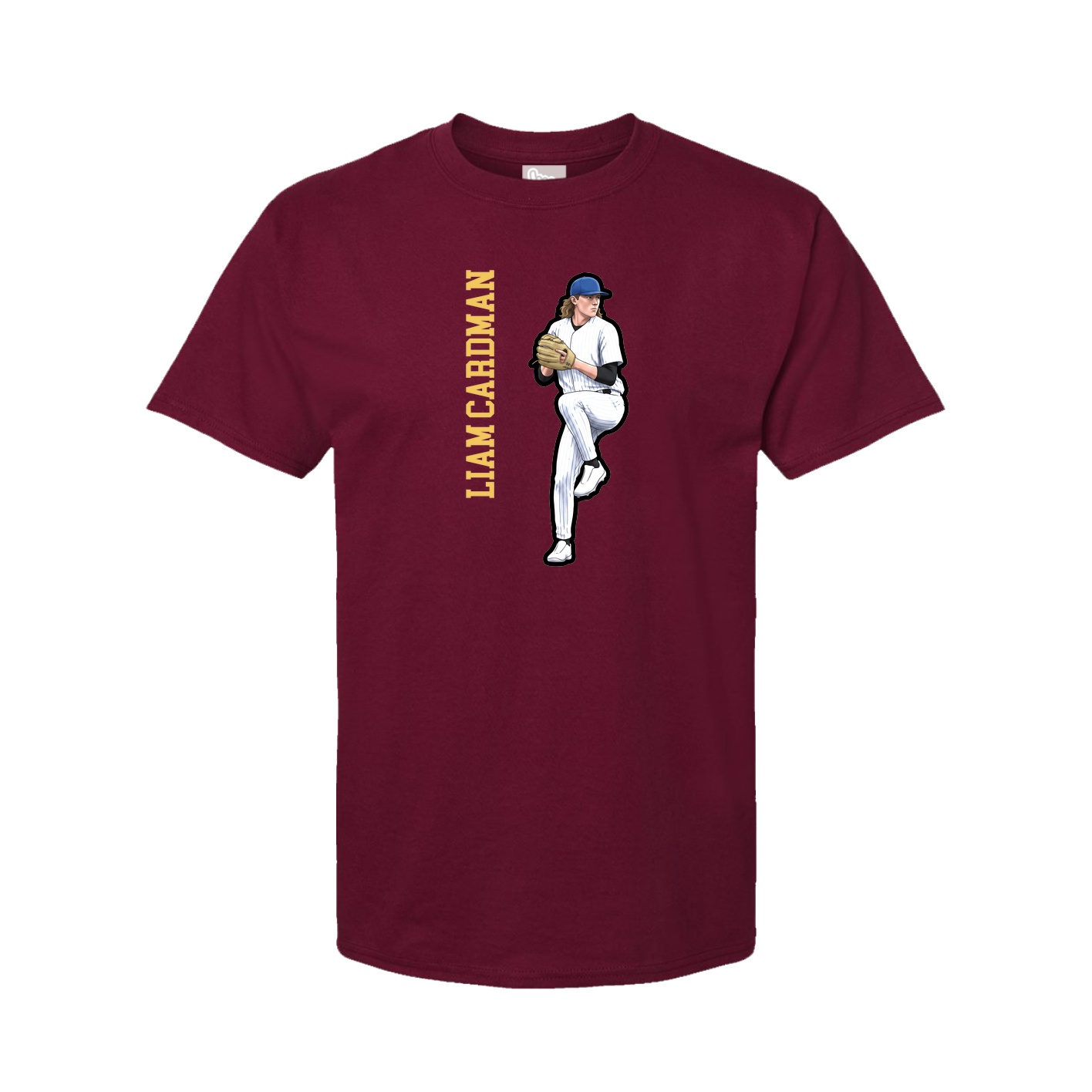 Tee — Name Vertical in Cardinal