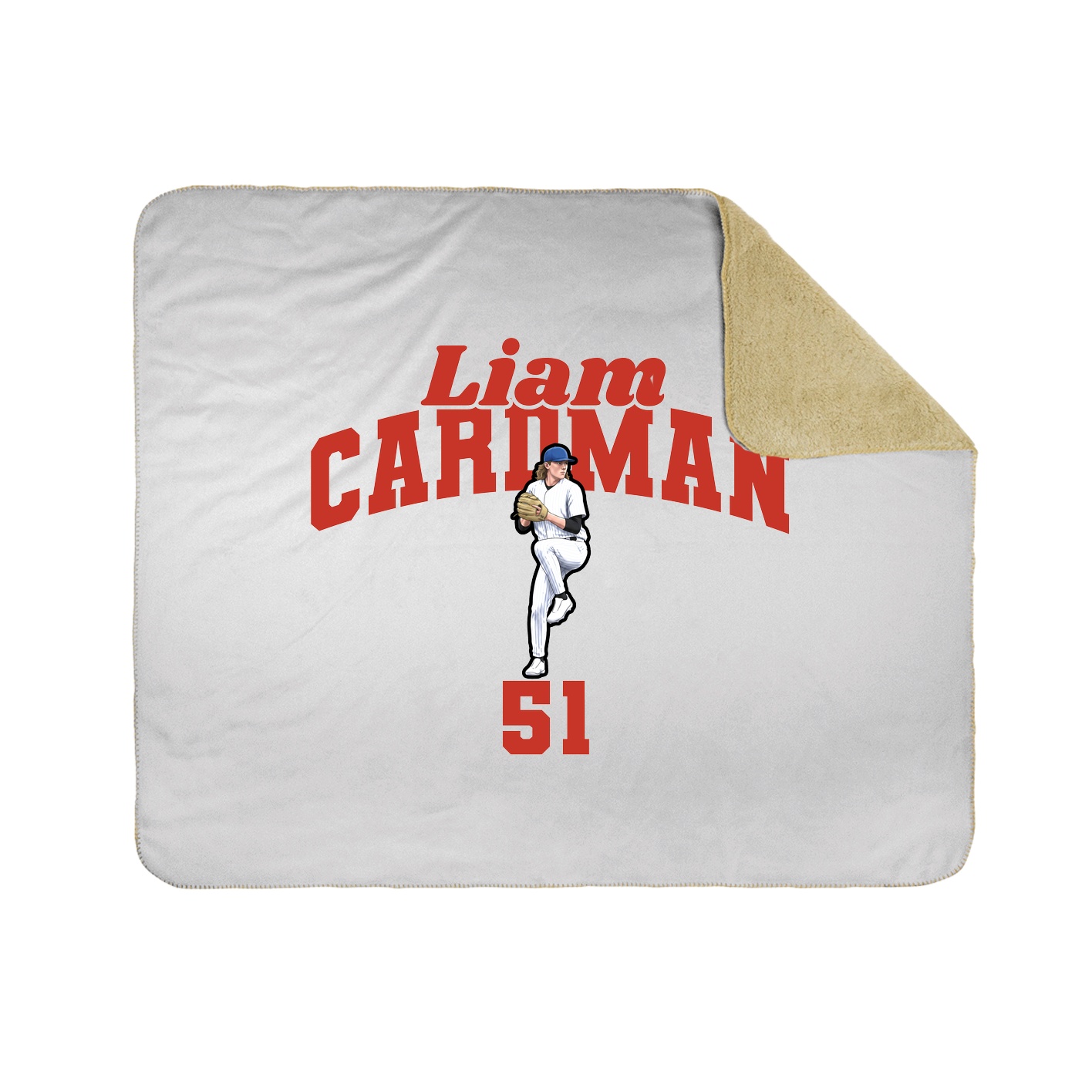 Throw Blanket — Signature Arch in White