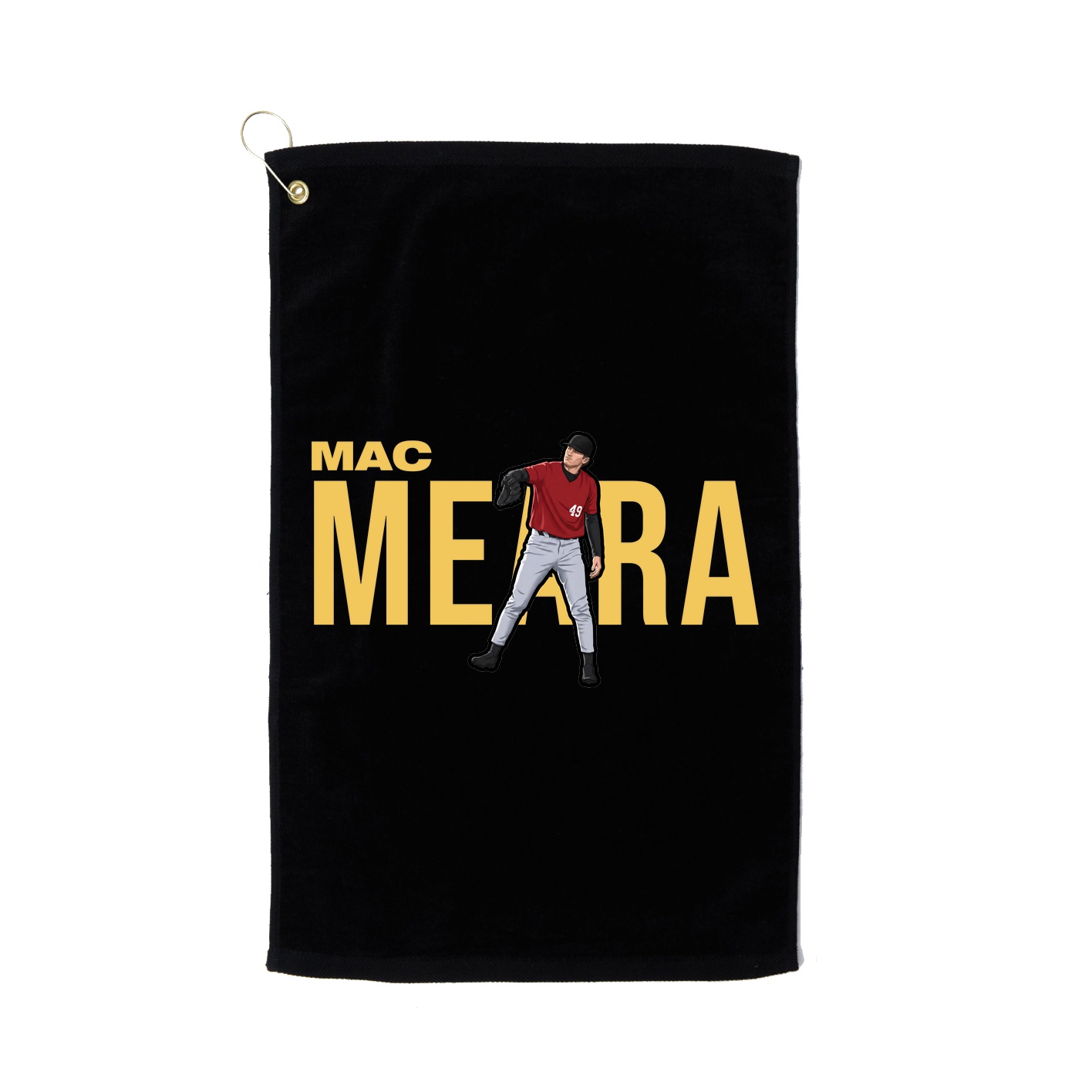 Golf Towel — Player Name in Black