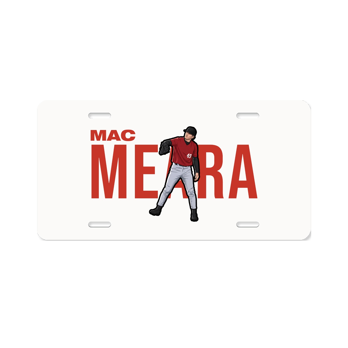 License Plate — Player Name in Classic