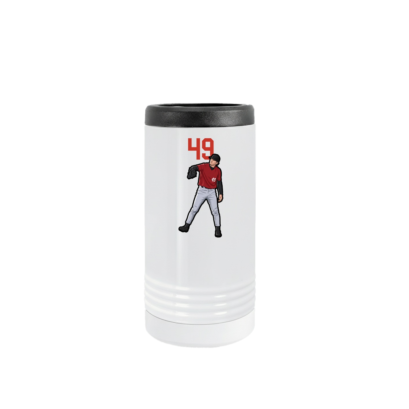 Slim Beverage Holder — Number Top in White