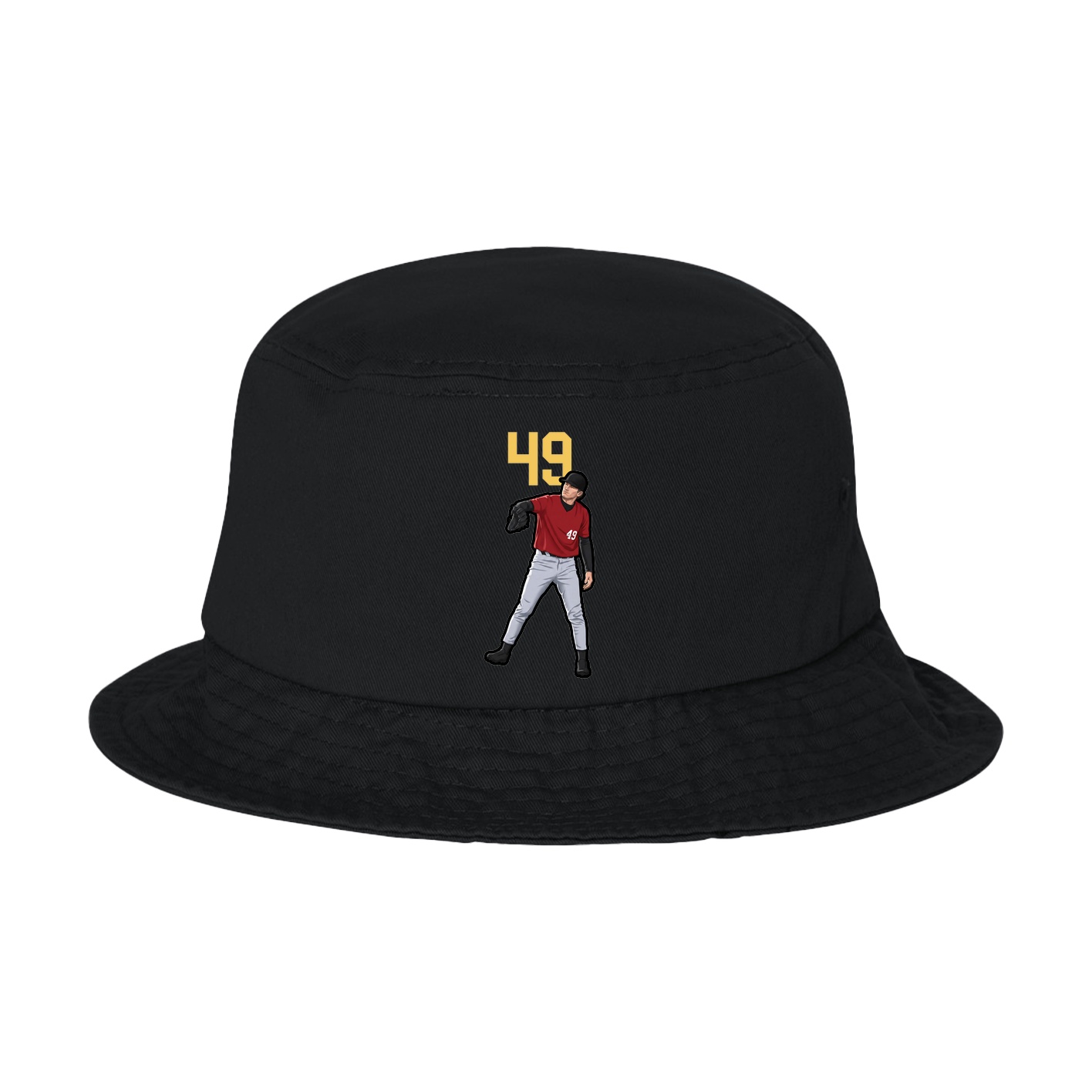 Bucket Cap — Number Top in Black