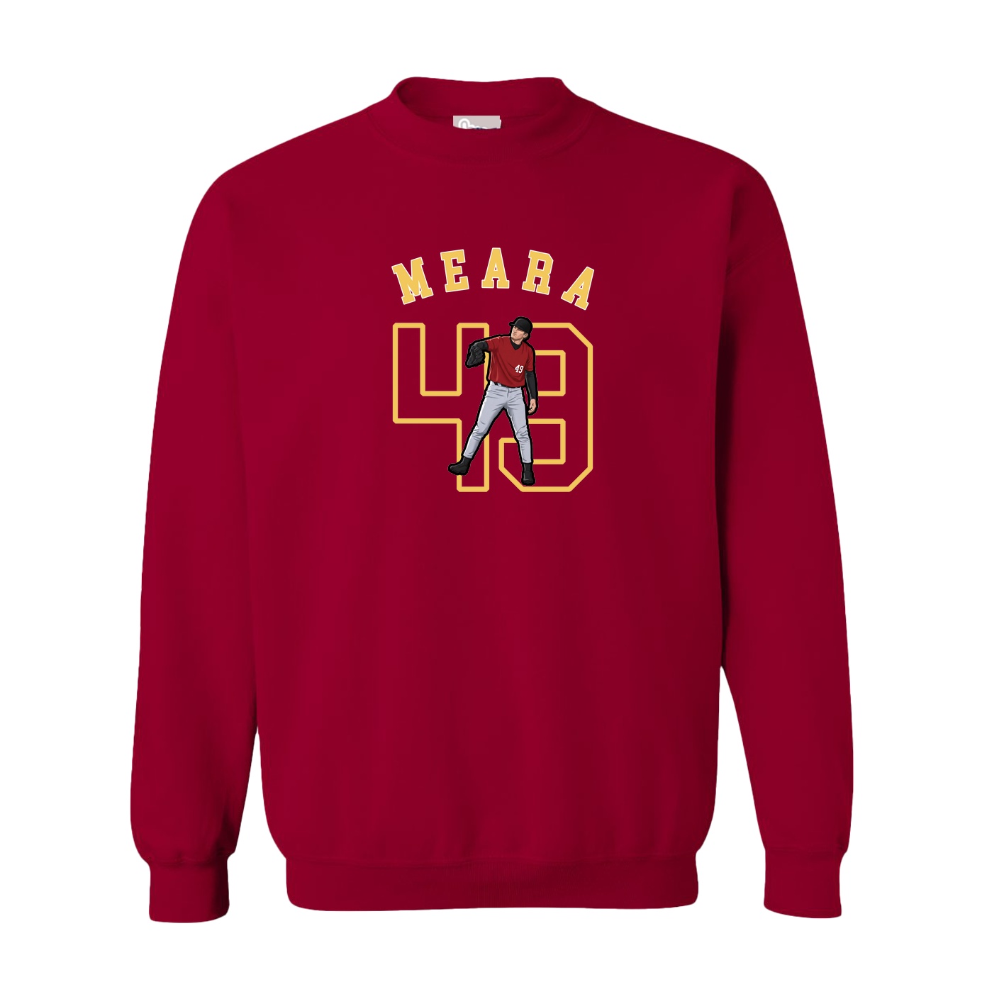 Fleece Crew — Shirsey Arch in Cardinal