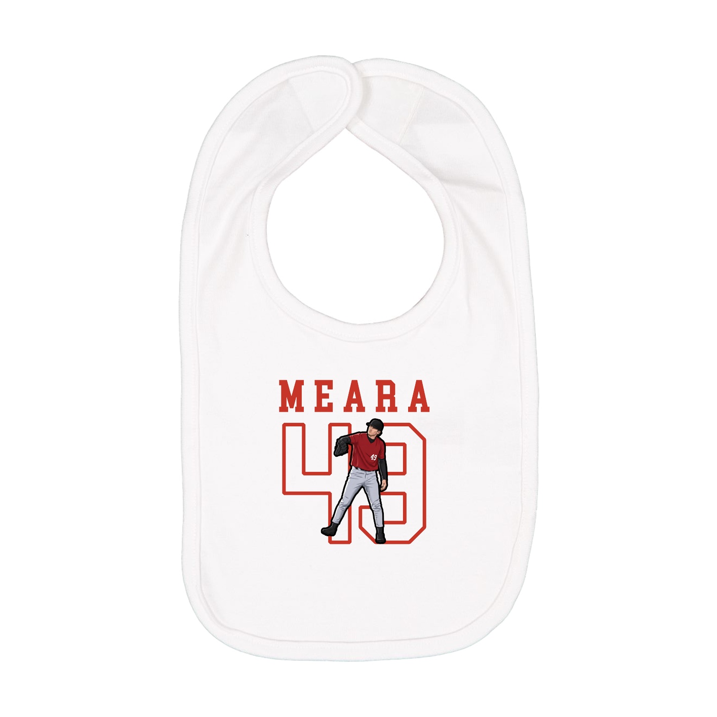 Infant Bib — Shirsey in White