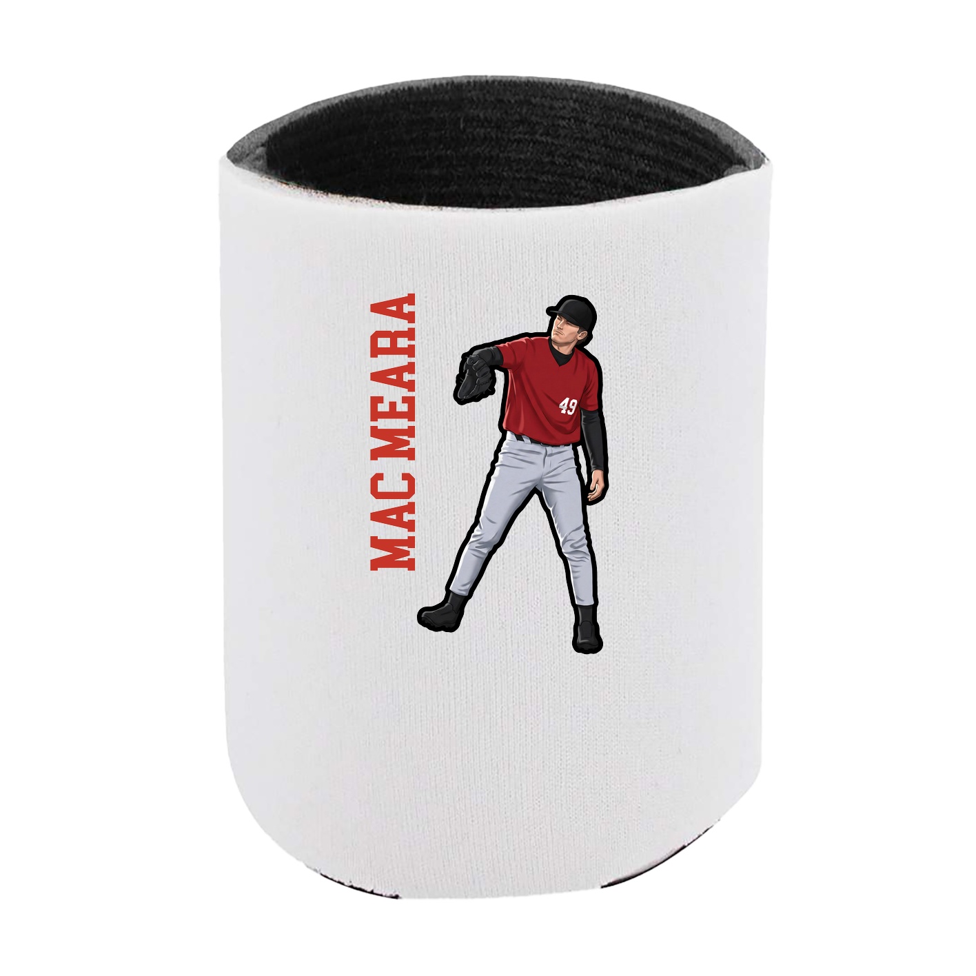 Can Holder — Name Vertical in White