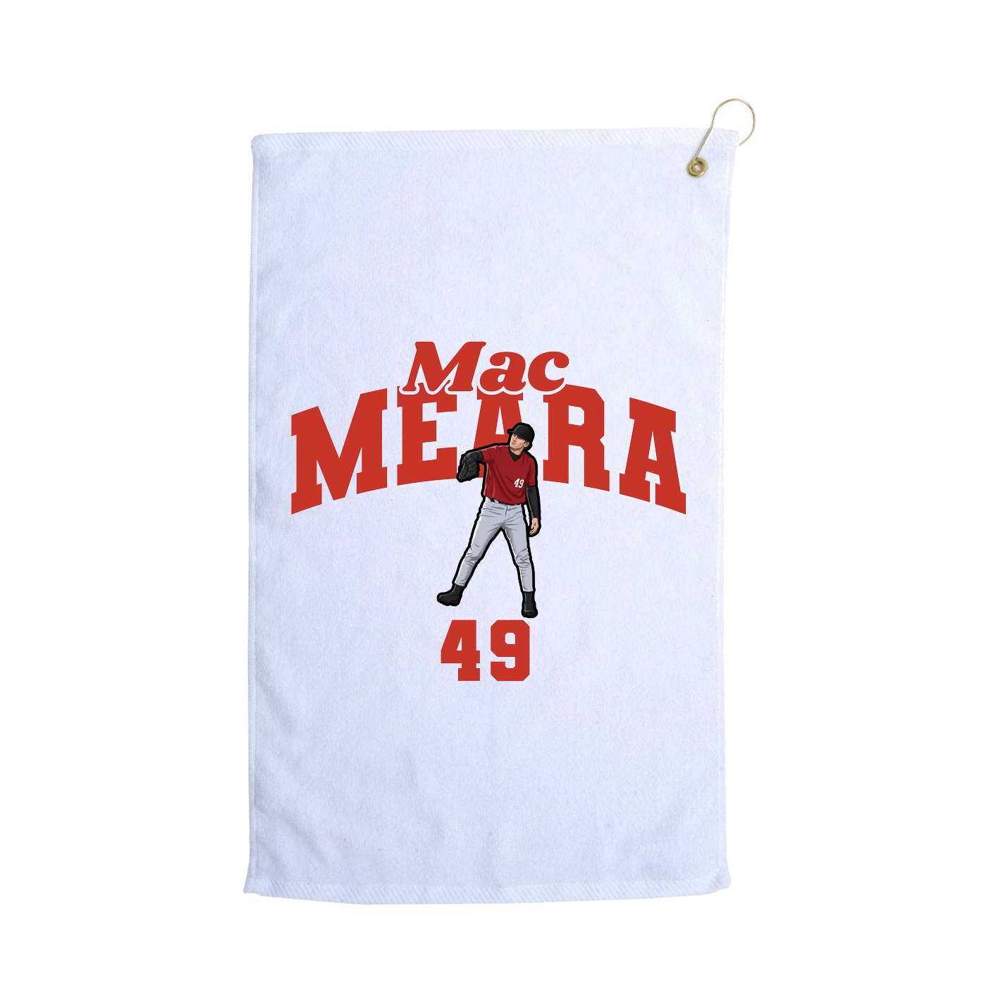Golf Towel — Signature Arch in White