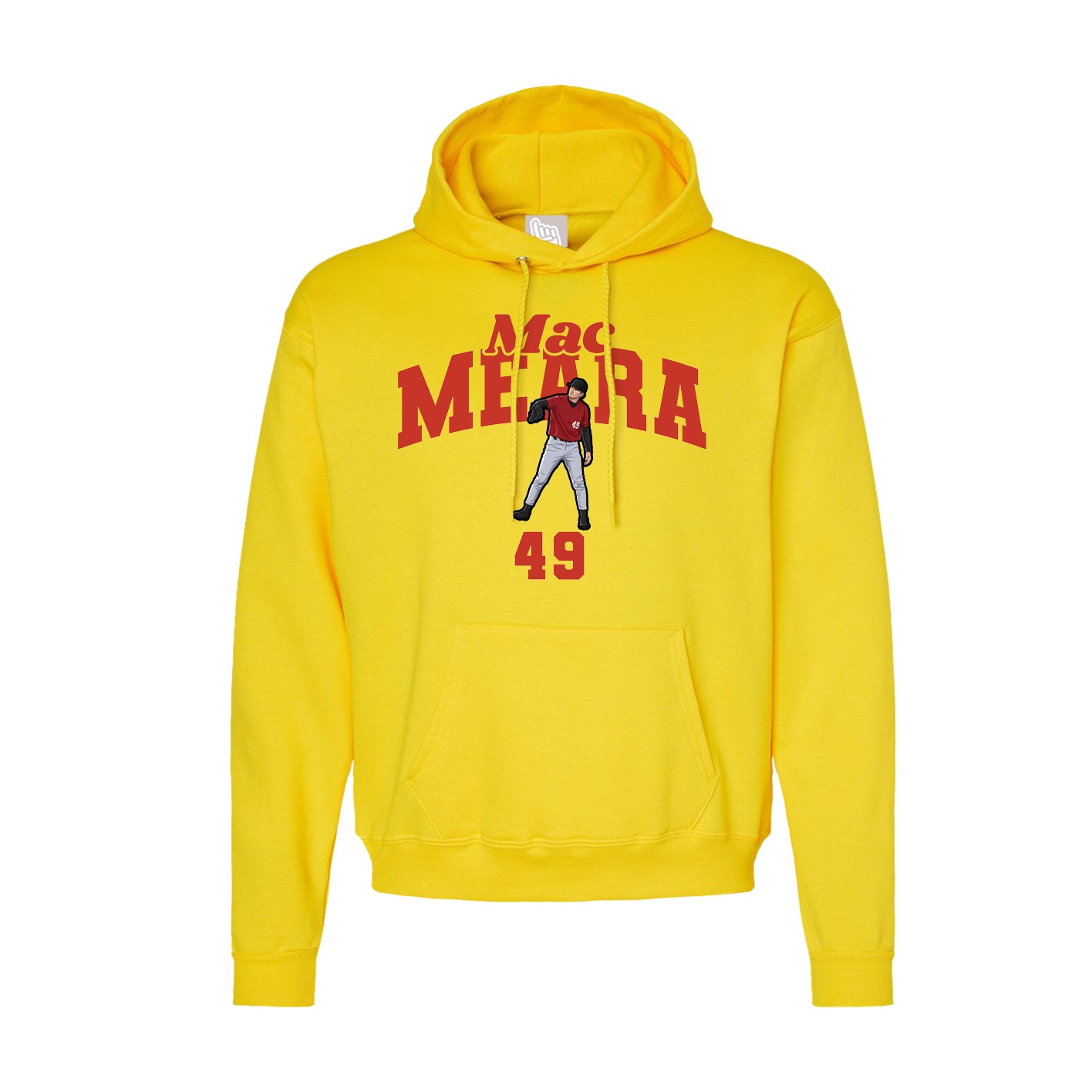 Hoodie — Signature Arch in Yellow