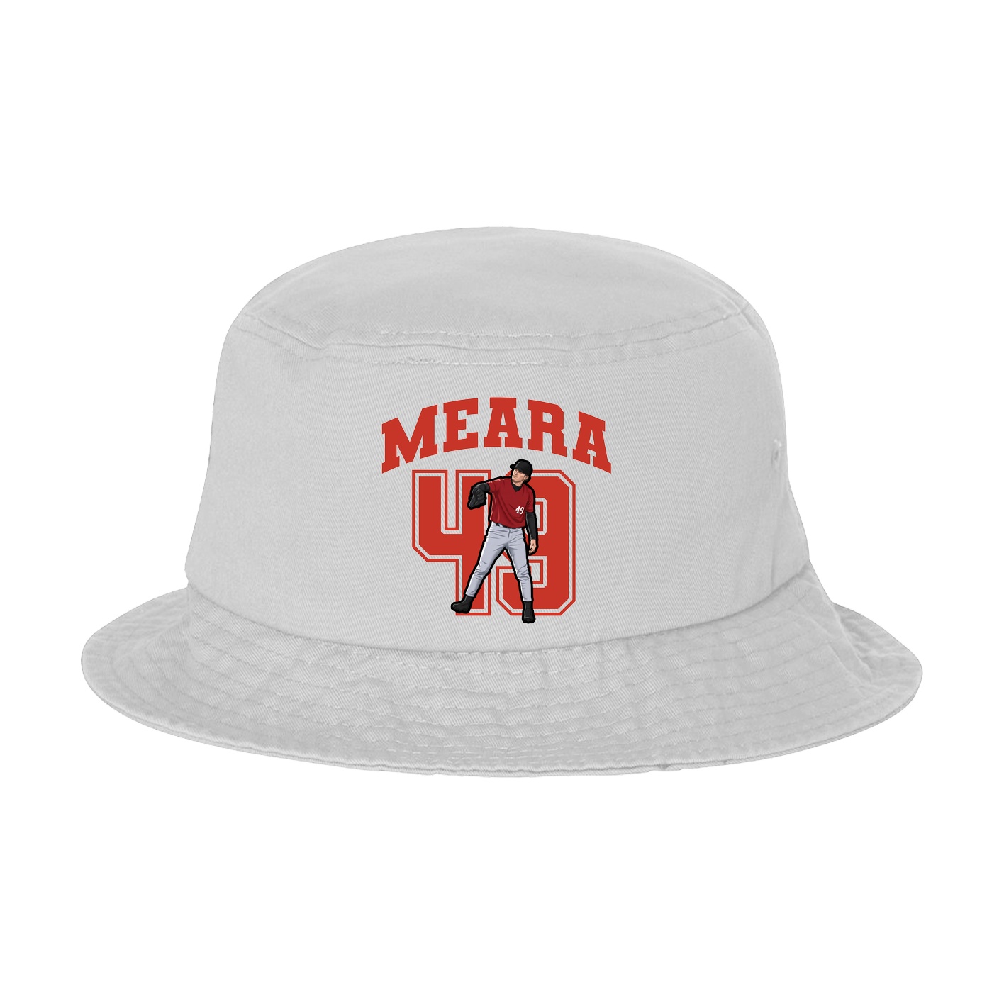 Bucket Cap — Number in White