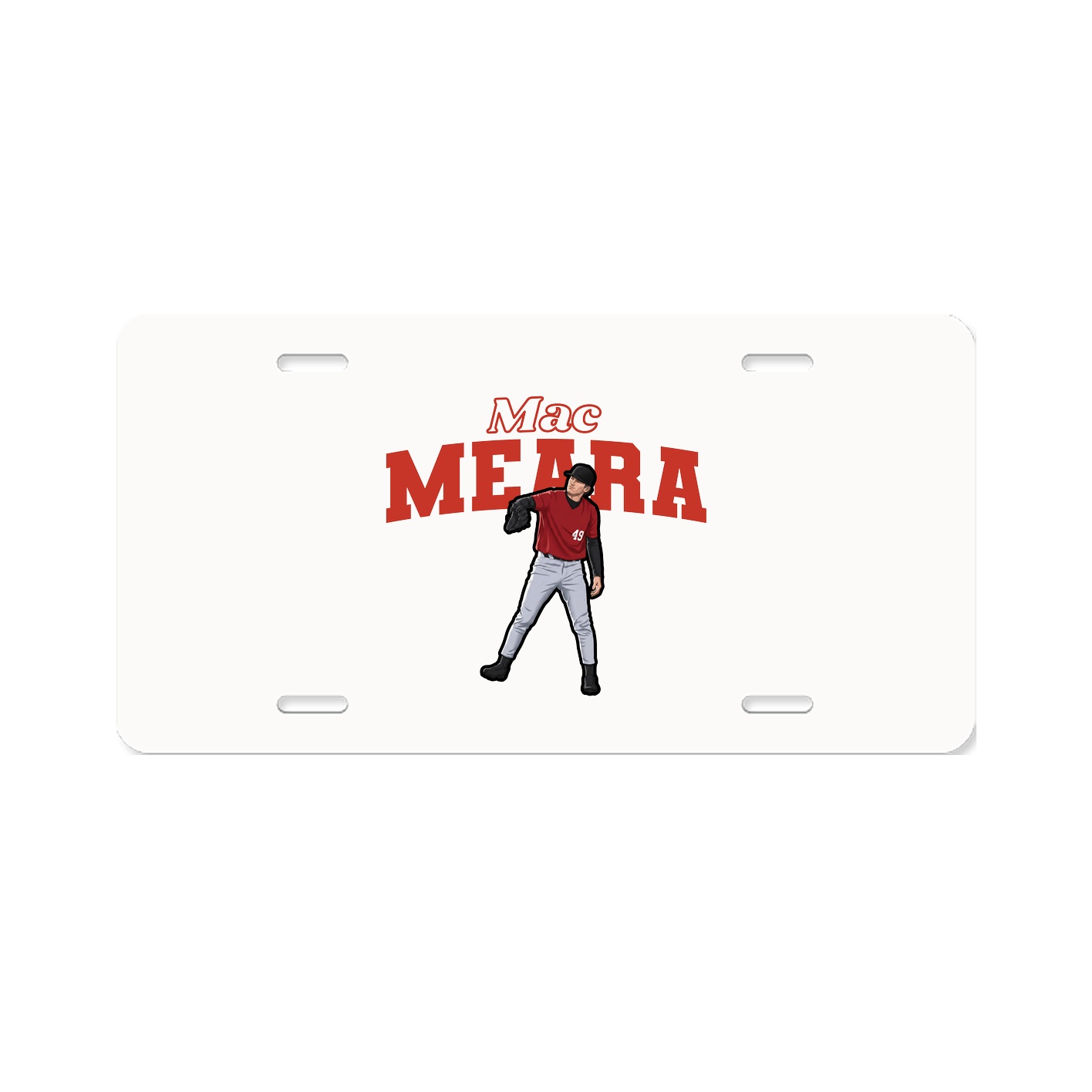 License Plate — Name Arch in Classic