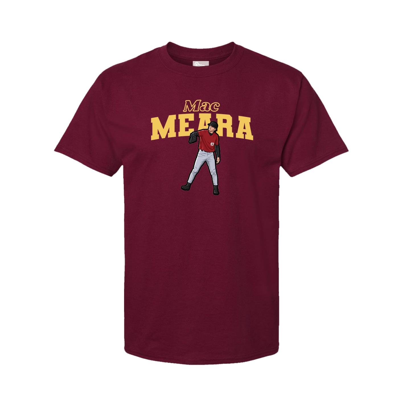 Youth Tee — Name Arch in Cardinal