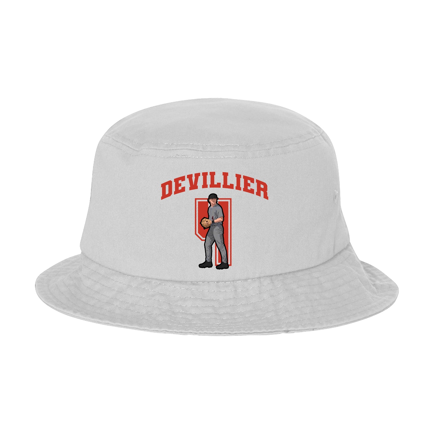 Bucket Cap — Number in White