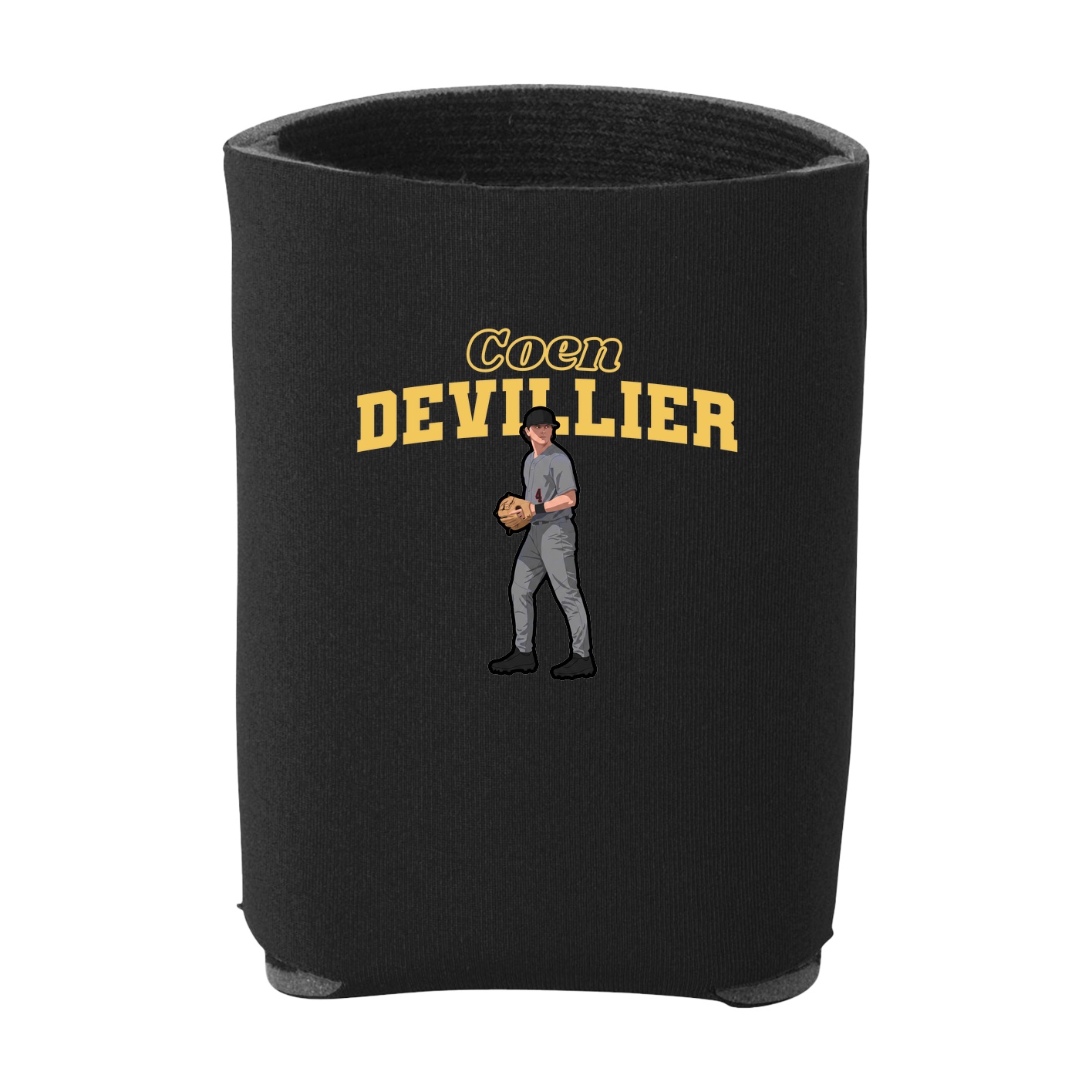 Can Holder — Name Arch in Black