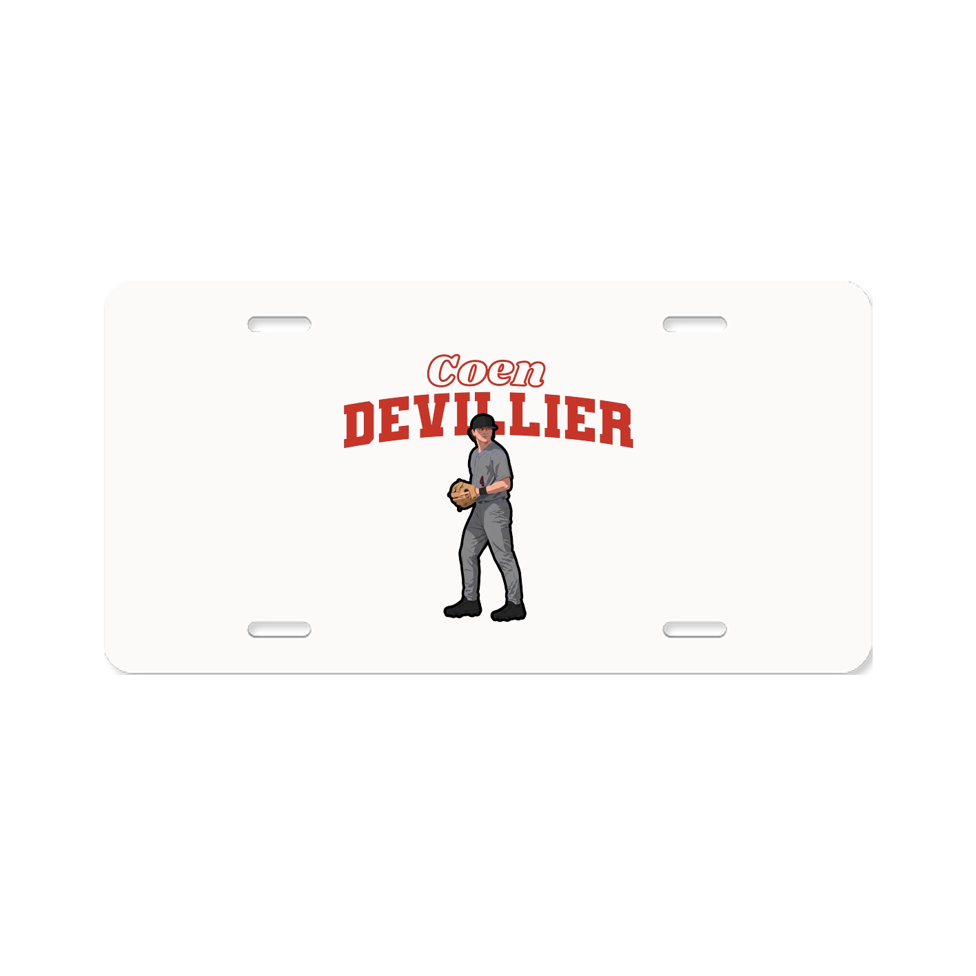 License Plate — Name Arch in Classic