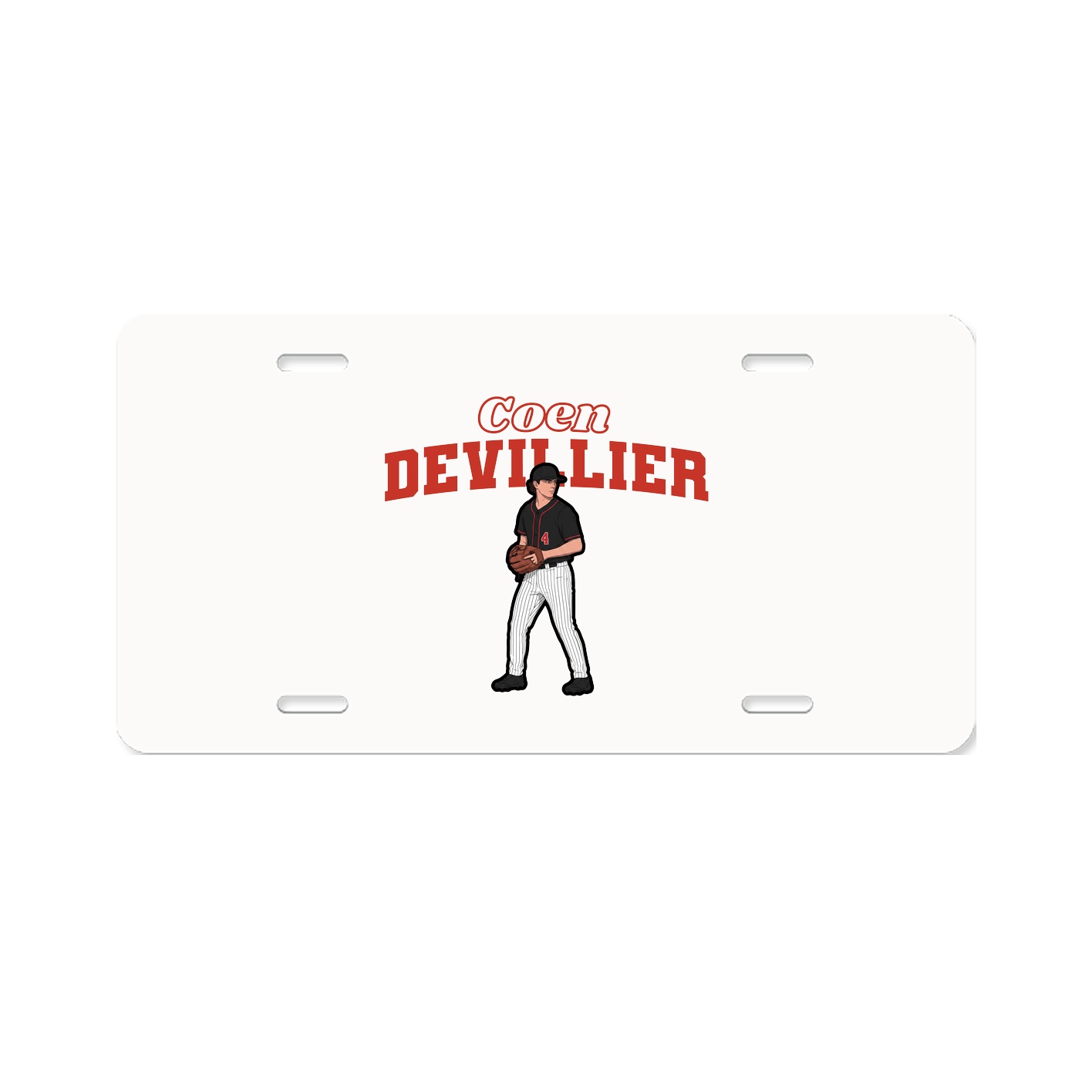 License Plate — Name Arch in Classic