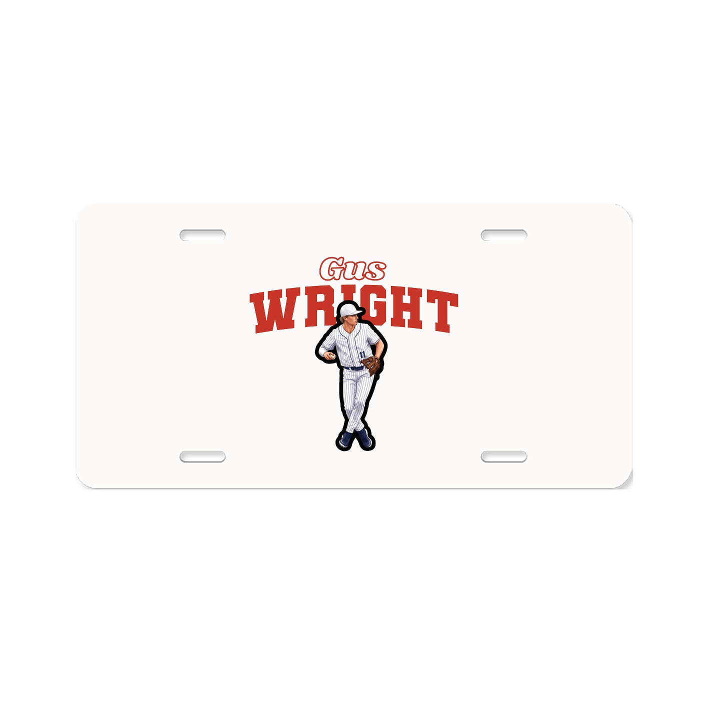 License Plate — Name Arch in Classic
