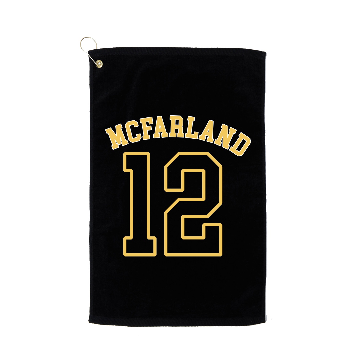 Golf Towel — Shirsey Arch in Black
