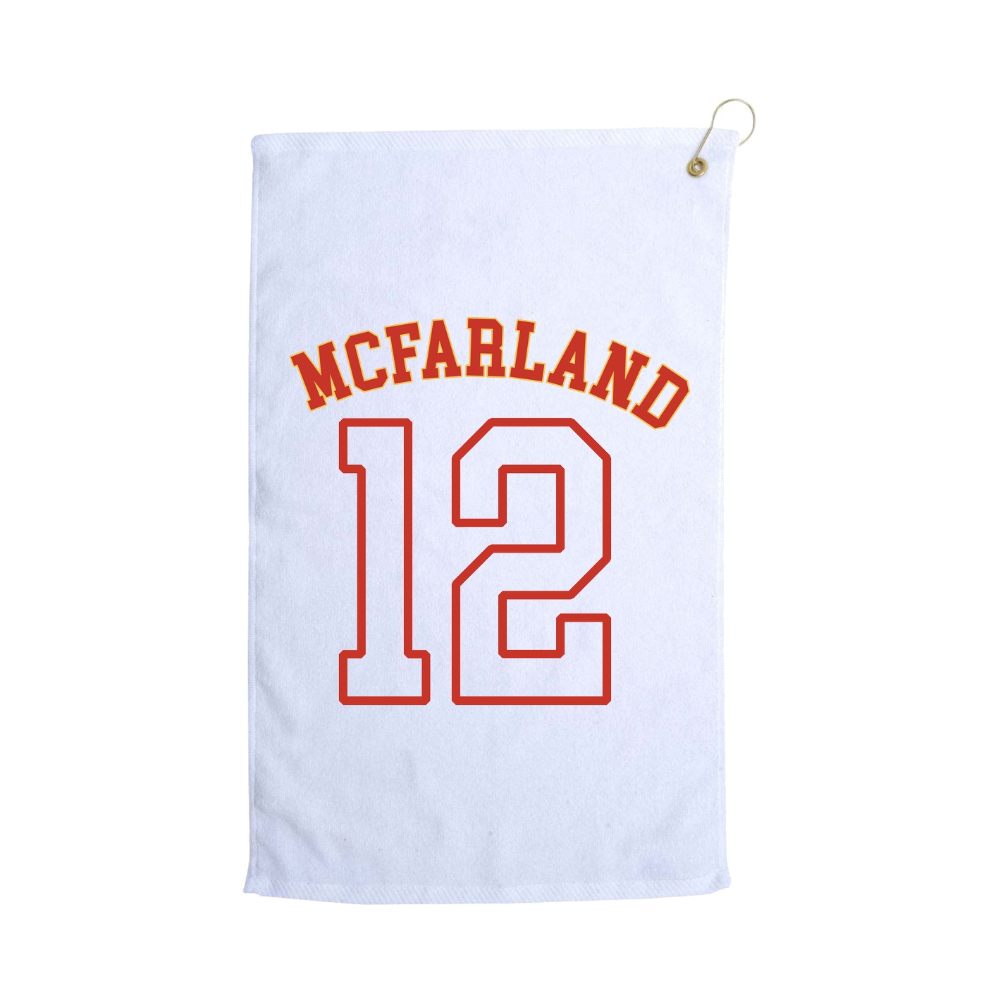 Golf Towel — Shirsey Arch in White