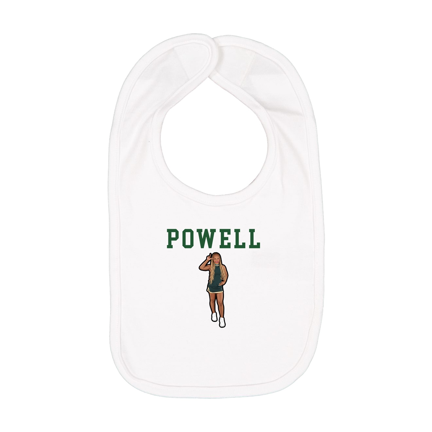 Infant Bib — Shirsey in White