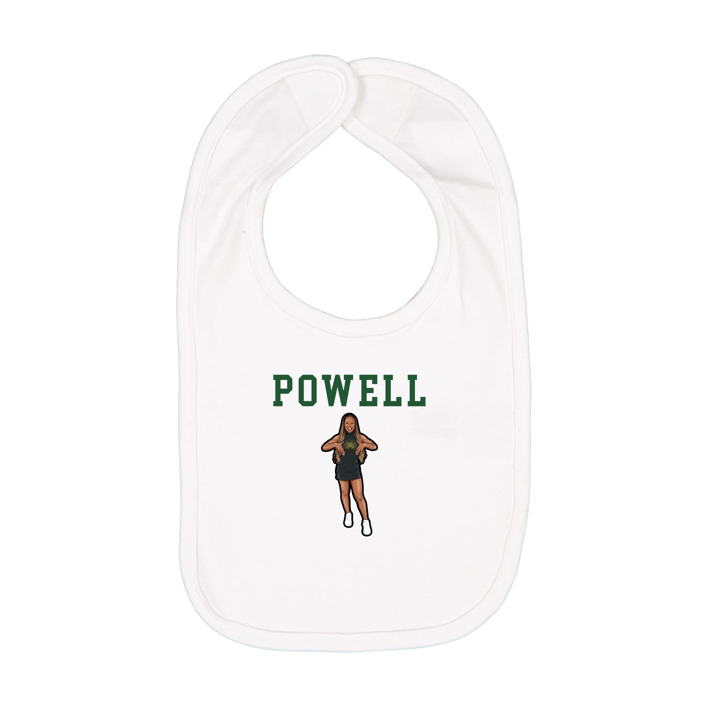 Infant Bib — Shirsey in White