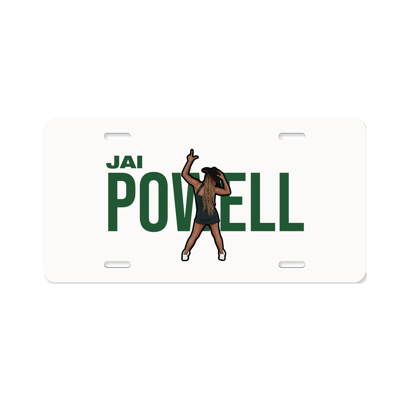 License Plate — Player Name in Classic