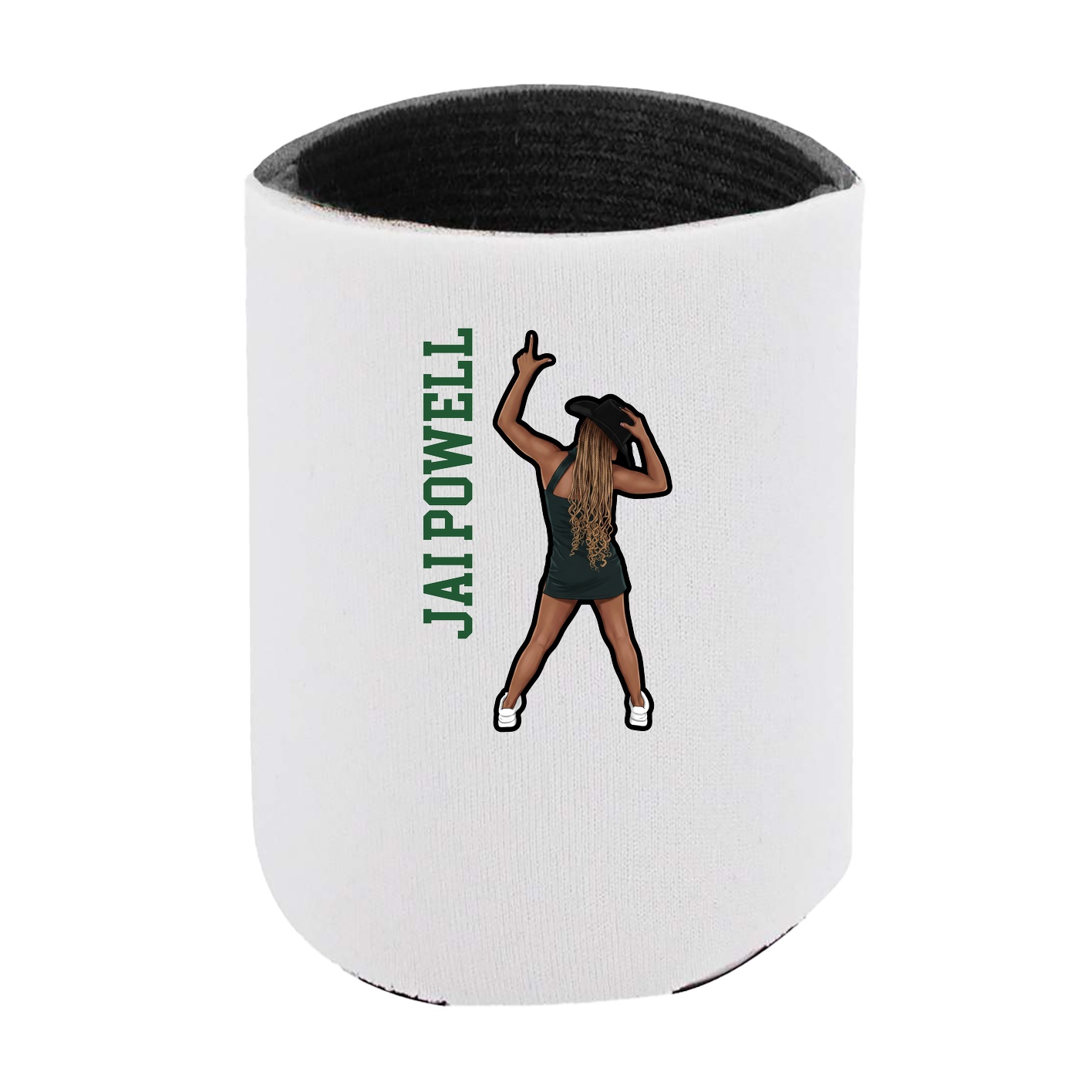 Can Holder — Name Vertical in White
