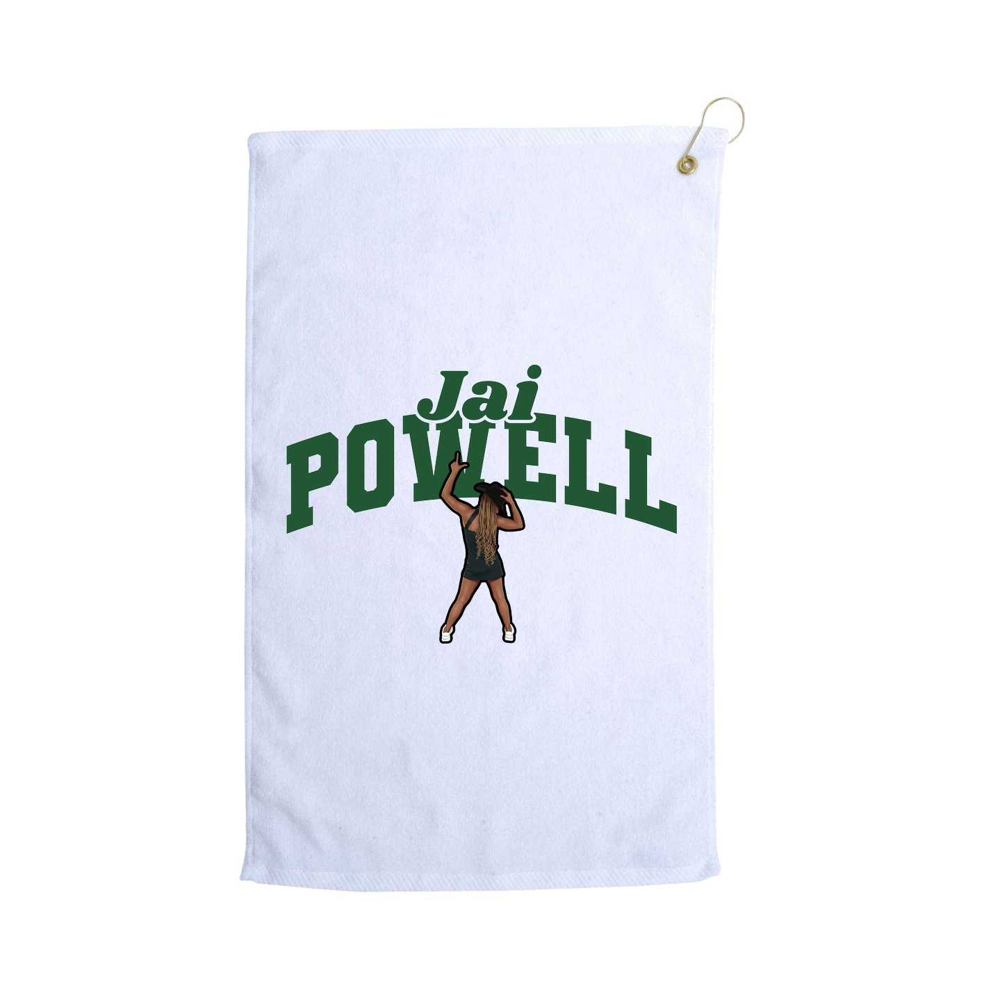 Golf Towel — Signature Arch in White