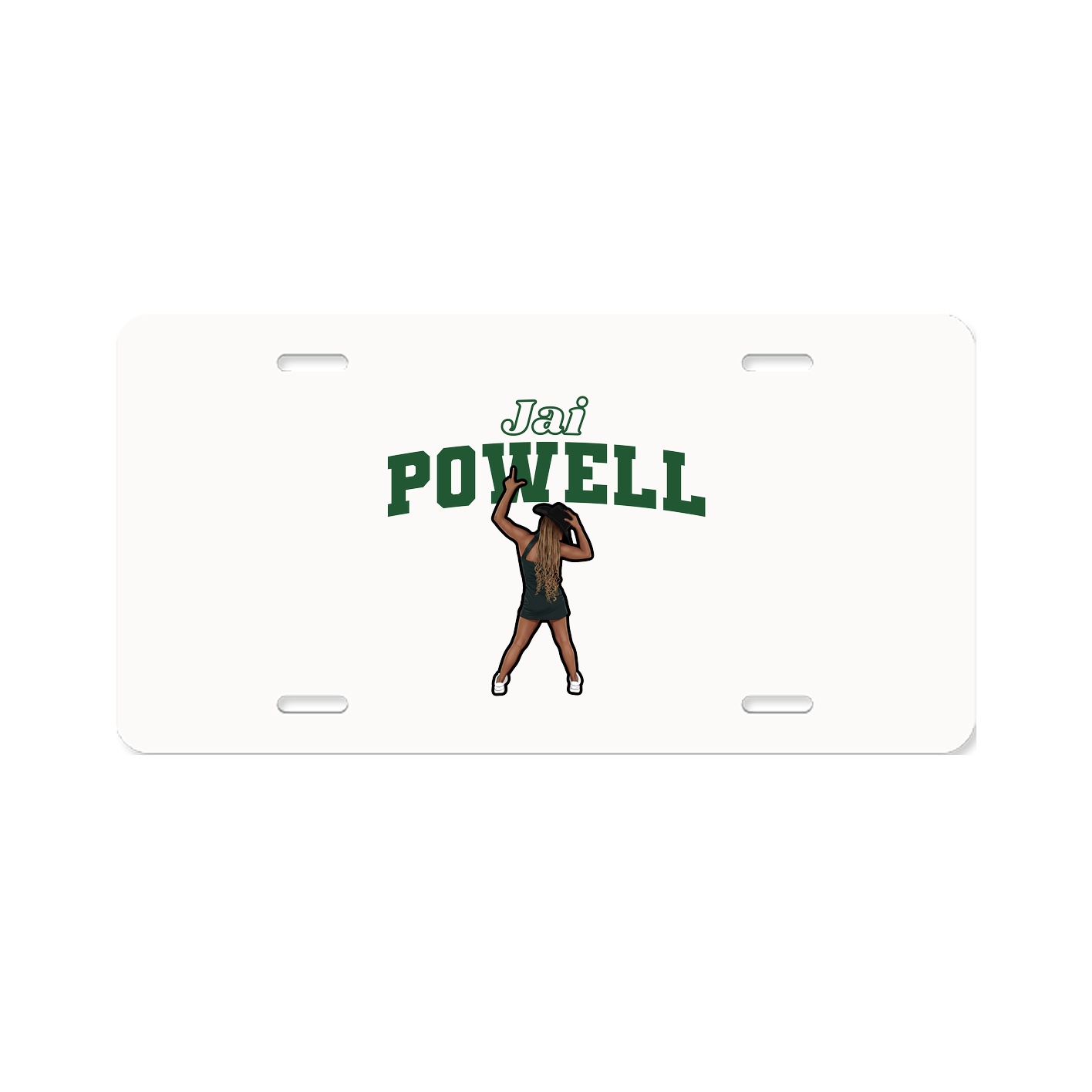License Plate — Name Arch in Classic