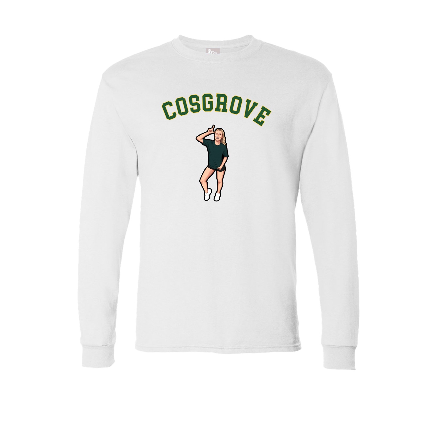 Long Sleeve Tee — Shirsey Arch in White