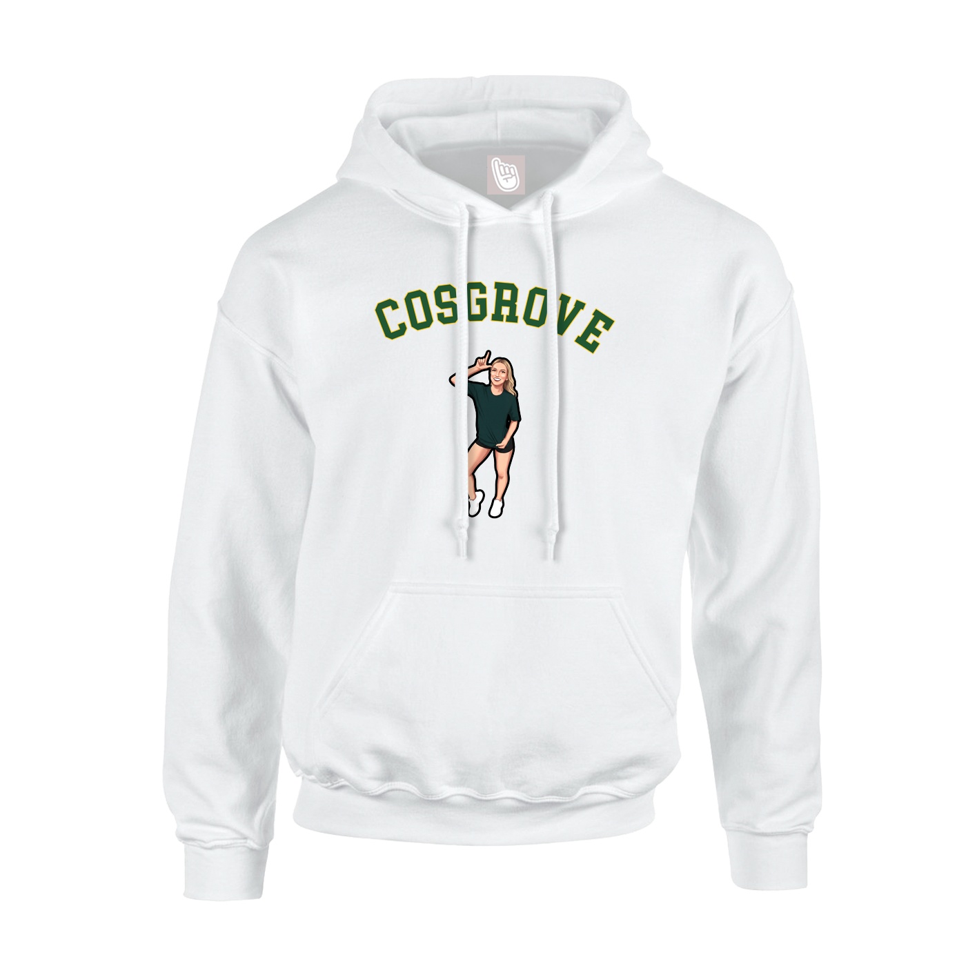 Youth Hoodie — Shirsey Arch in White