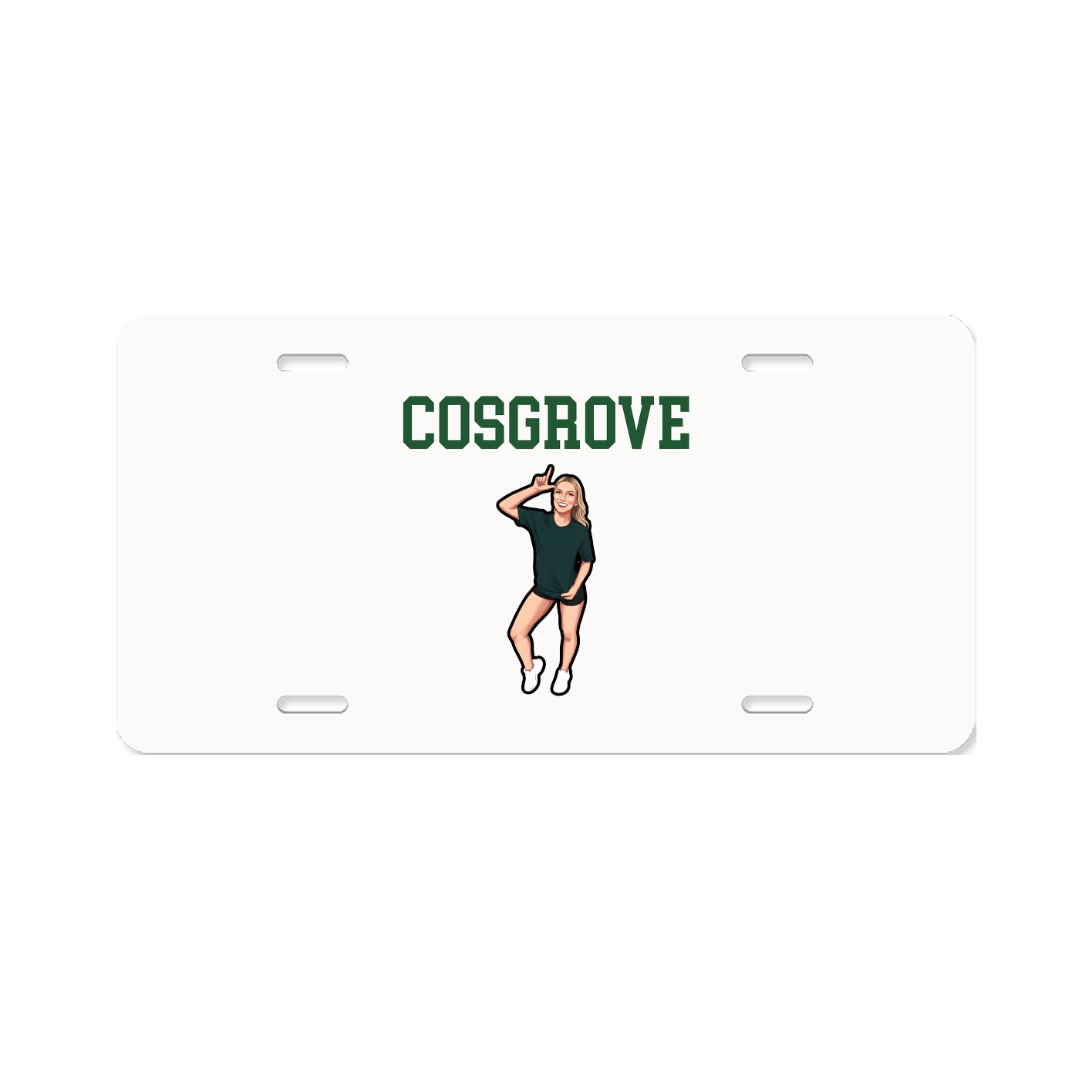 License Plate — Shirsey in Classic