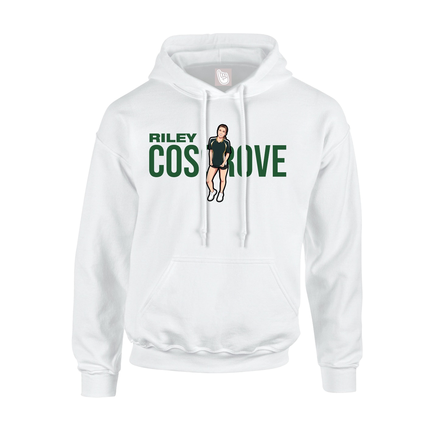 Hoodie — Player Name in White