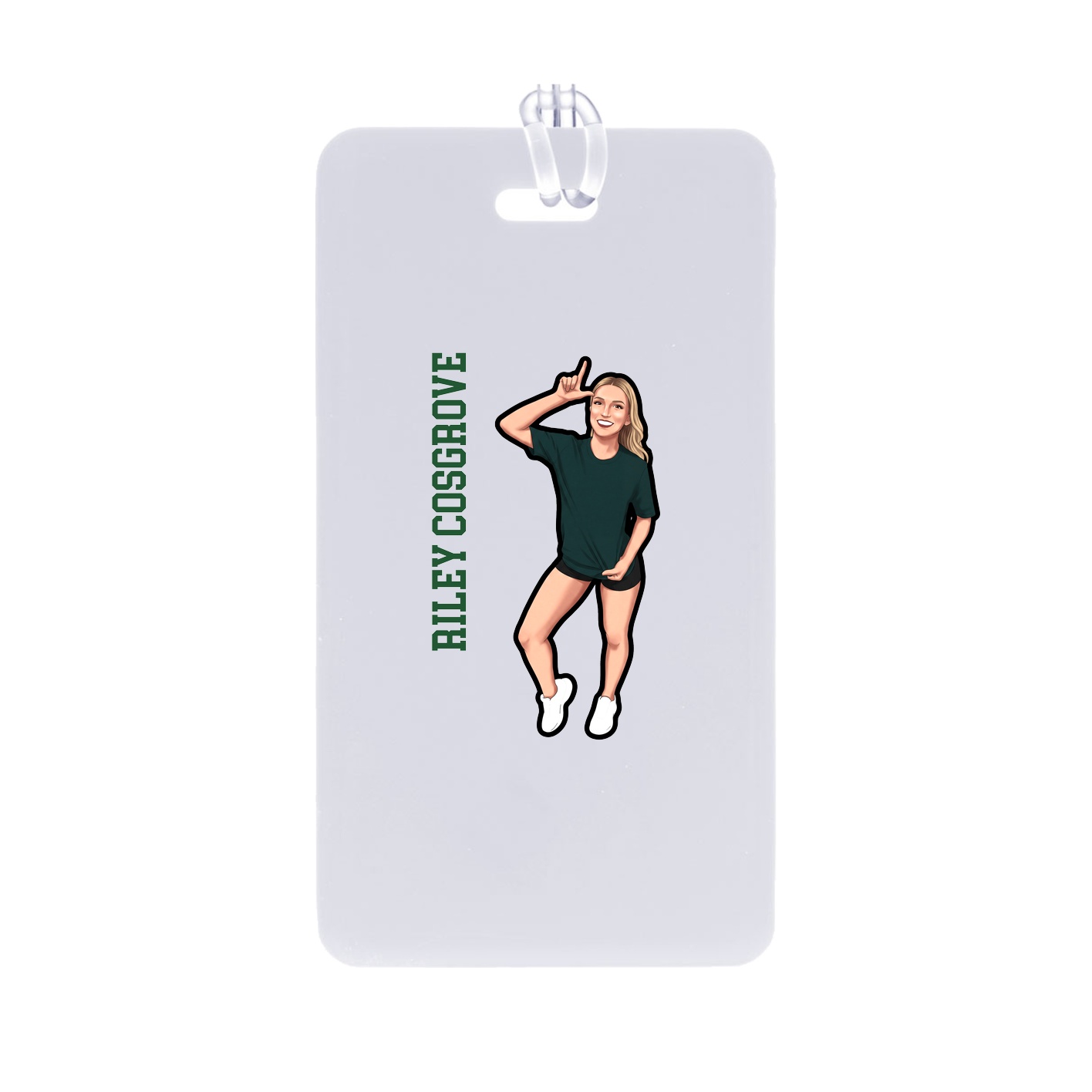 Bag Tag — Name Vertical in Classic