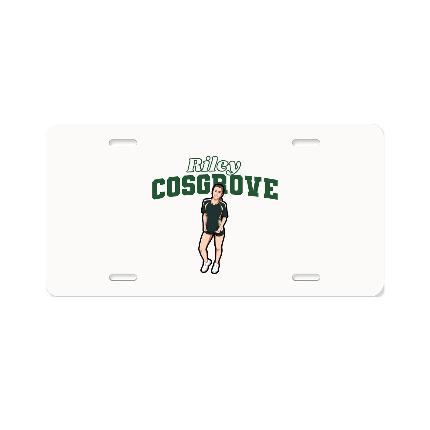 License Plate — Name Arch in Classic