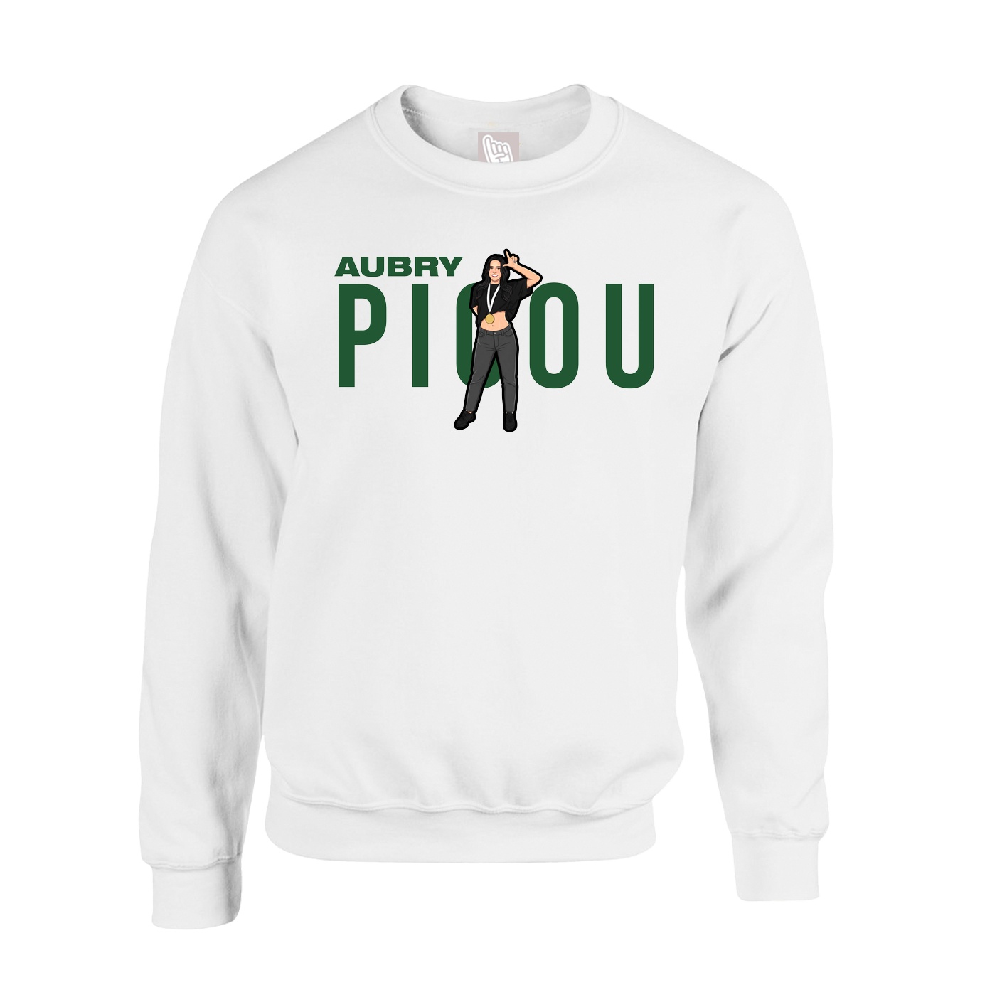 Fleece Crew — Player Name in White